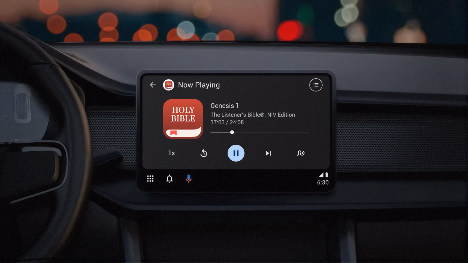 Bible App for Android Auto