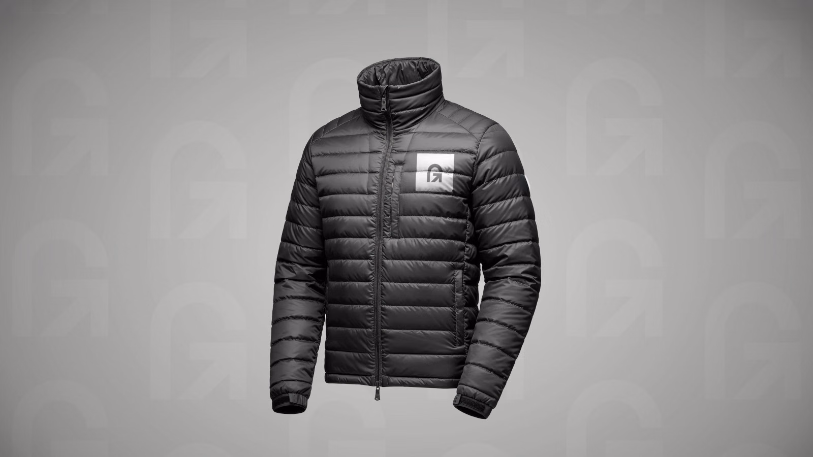 GO puffer jacket mockup
