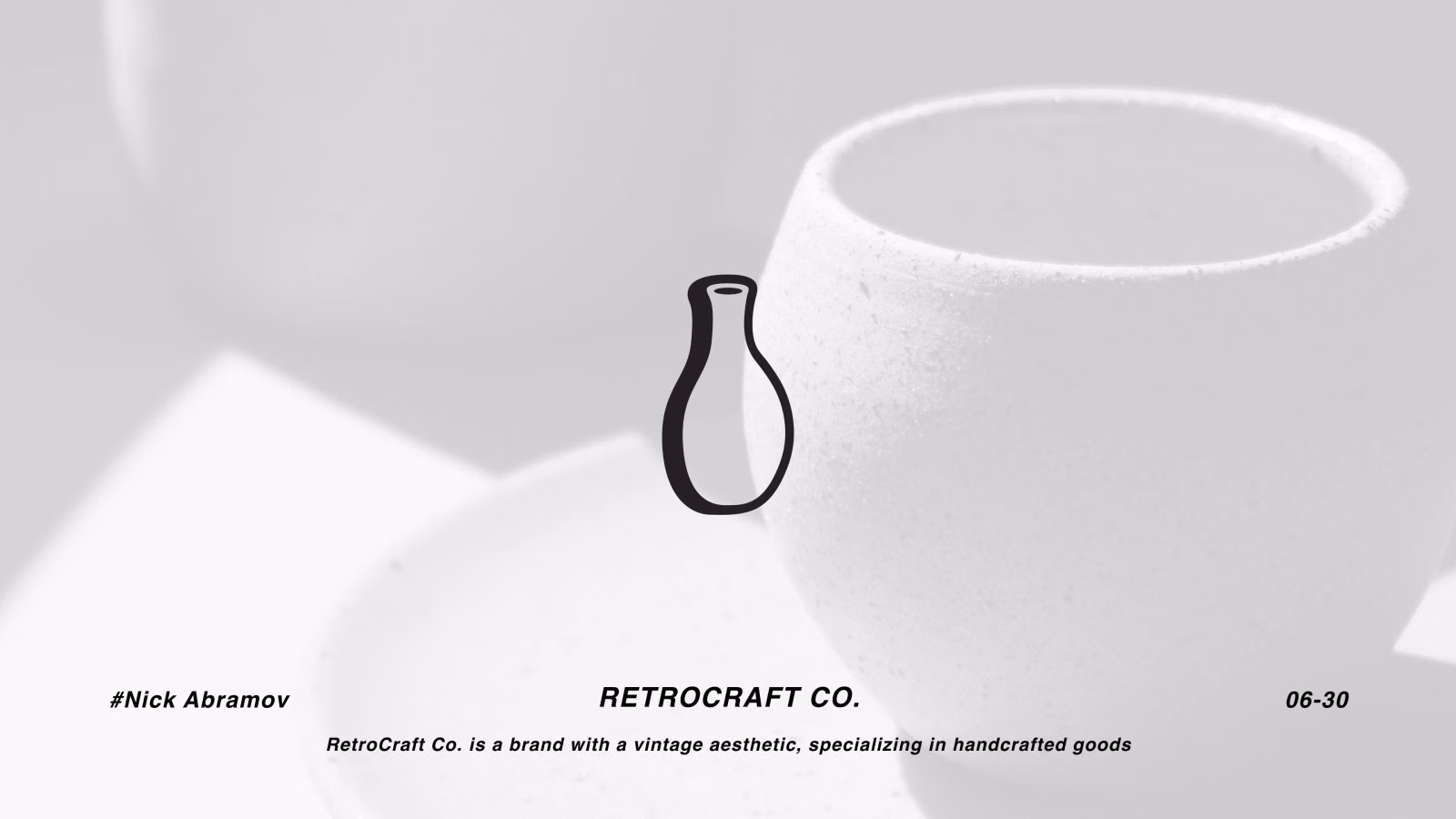 Retrocraft Co. logo — a single-line drawing of a vintage vase silhouette
