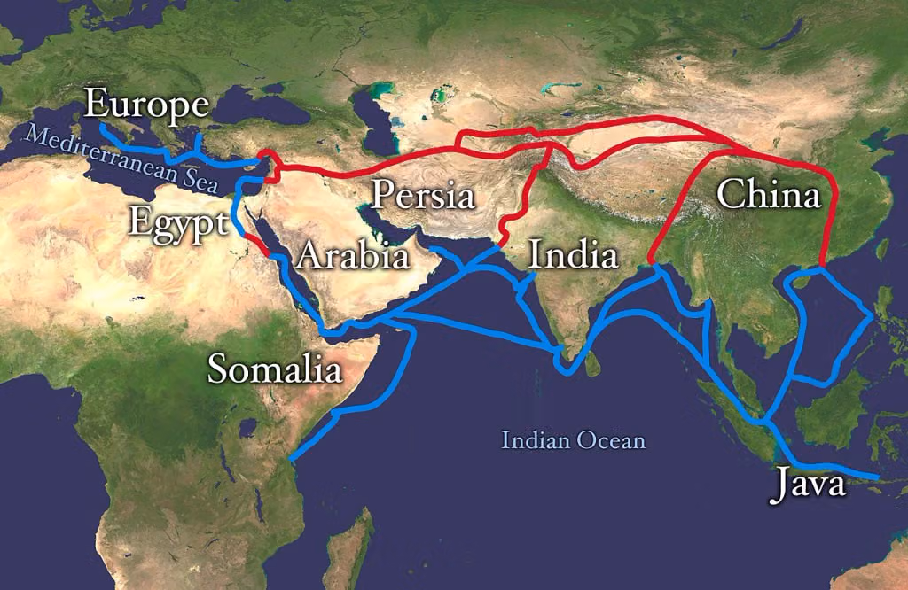 Silk Road trading paths